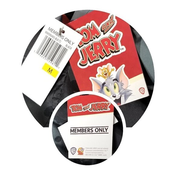 Members Only Tom and Jerry Men’s Windbreaker‎ Jacket Size Medium - Picture 11 of 13